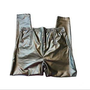 SHEIN faux leather leggings